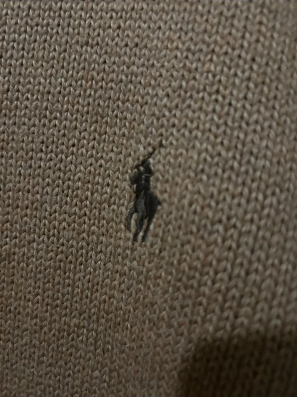 Polo by Ralph Lauren Men's Camel/Tan Crewneck Sweater with Pony Logo